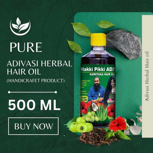 Original Adivasi Hakki Pikki Herbal Hair Oil